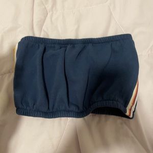 Sweatshirt material tube top